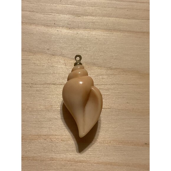 Natural Conch Shell Pendant With Metal Loop - Charm or Pendant Unique Beach Styl - Picture 3 of 3